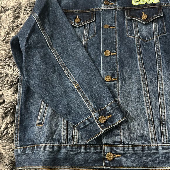 Super cute sandrine rose x Free people collab oversized jean jacket!! - Picture 2 of 7